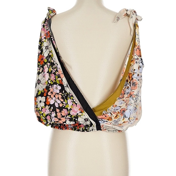 Free People Multicolor Floral V-Neck Blouse - Picture 2 of 5